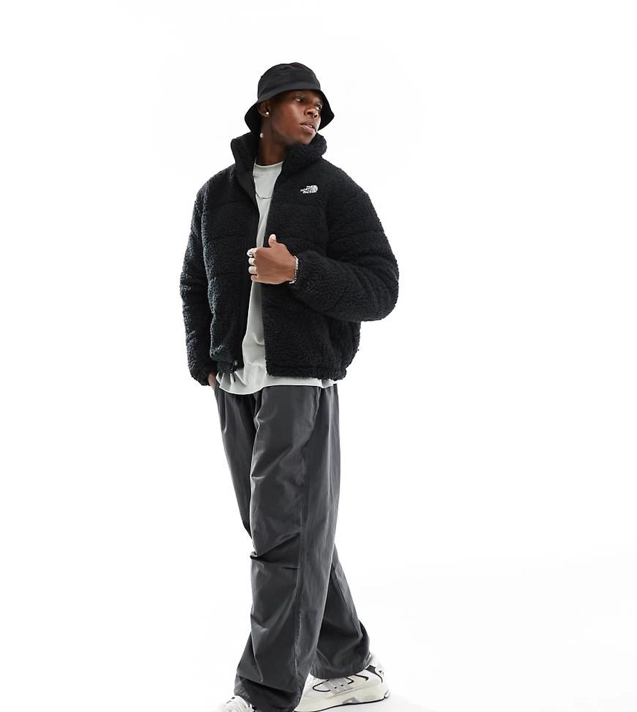 The North Face 2000 borg puffer jacket in black Exclusive at ASOS